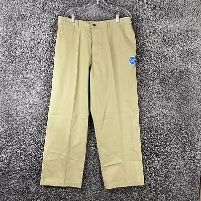 NEW George Elastic Waist Khaki Pants Men’s 40x30 • $19.99