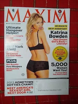 Maxim Magazine #180 January February 2013 Katrina Bowden  • $5