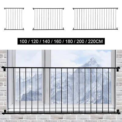 Building Regulations Juliet Balcony Fixed Window Guard Railings W/ Fixing Kits • £59.95
