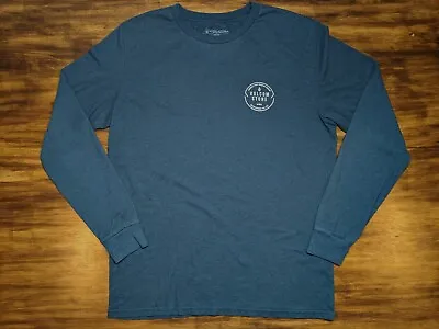 Volcom Mens Graphic Long-Sleeve Shirt - M Navy Blue Distressed Flawless  • $5.99