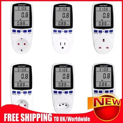 Digital Voltage Watt Monitoring Socket Electricity Analyzer Monitor Power Meter • $24.09