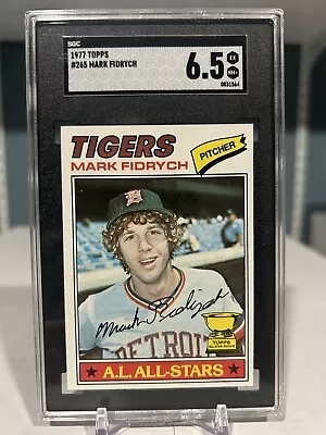 1977 Topps #265 Mark Fidrych *ROOKIE* Detroit Tigers “The Bird”SGC 6.5 Grade • $50