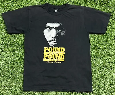 Vintage Head Bangers Manny Pacquiao Pound For Pound King T-Shirt Men's M Black • $13.99