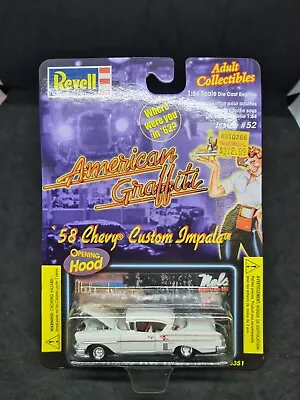 Rare! Revell American Graffiti '58 Chevy Custom Impala White 1958 Chevrolet # 52 • $49.45