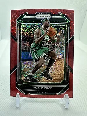 PAUL PIERCE RED SPARKLE PRIZM SSP 2022-23 Panini Prizm #272 Boston Celtics • $3.50