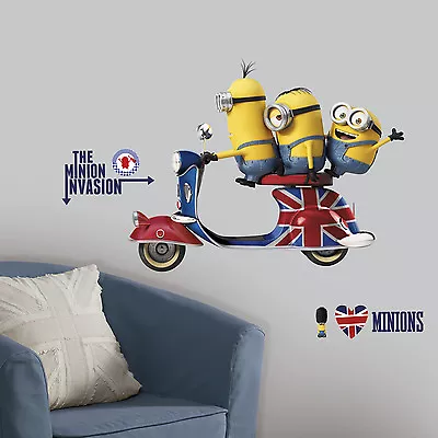 MINIONS WALL DECALS 33 X 26  Giant Room Stickers Despicable Me Movie Decor NEW • $15.99