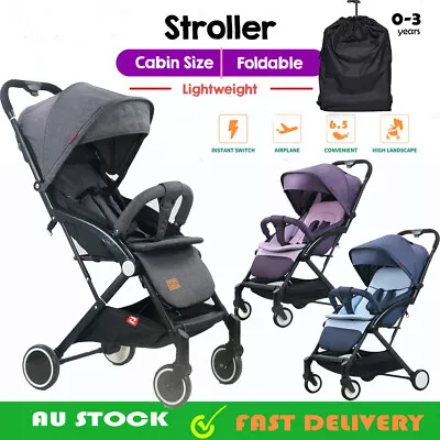 $139.99 • Buy Foldable Baby Trolley Stroller Pushchair Pram Toddler Buggy Lightweight Travel