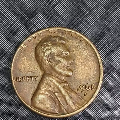 1968 D Lincoln Penny Has Error On Top Edge And  L  In Liberty On Edge Among Oth • $299