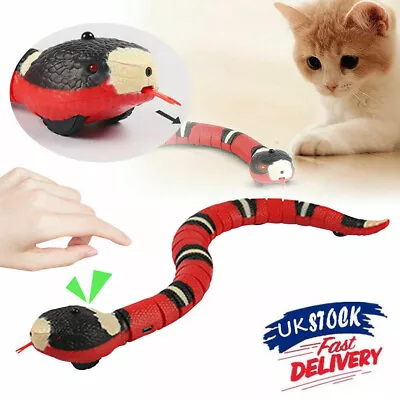 Electronic Smart Sensing Snake Toy USB Charging Automatic Interactive Terasering • £9.99