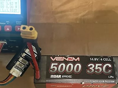 Venom 35C 4S 5000mAh 14.8V Hard Case RC LiPo Battery ROAR Approved With Xt60 • $45