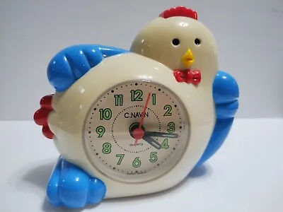 Vintage Speech Hen Rooster Chicken Quartz Alarm Clock Made In Japan  • $78.99