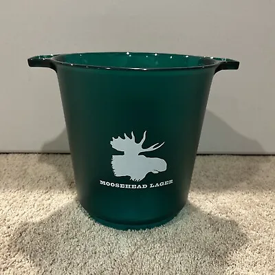 Moosehead Canadian Lager Ice Beer Bucket Hard Plastic Party Pail Man Cave • $10