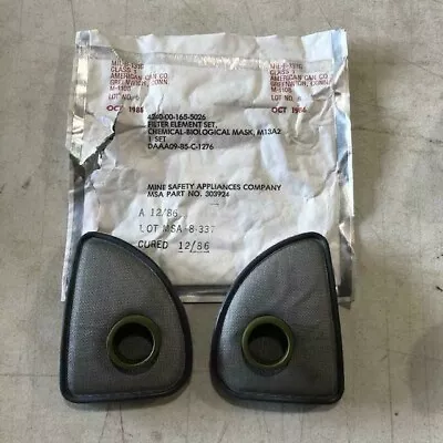 Military/Mine Safety FILTER ELEMENT SET/Pr CHEMICAL-BIOLOGICAL MASK M13A2 • $10