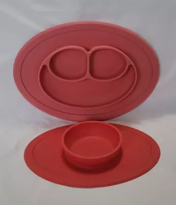 EZPZ Brand 2 Silicone Mini Mat Toddler Feeding Tray And Bowl • $15