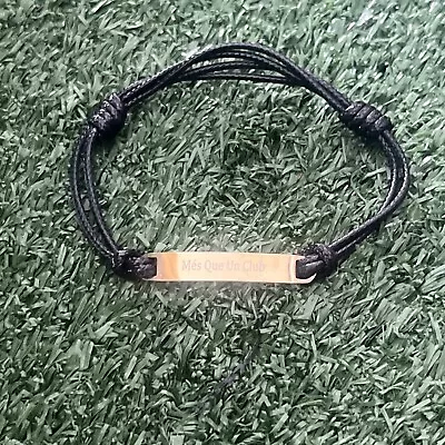 Adjustable Més Que Un Club FC Barcelona Bracelet (stainless Steel). • $20