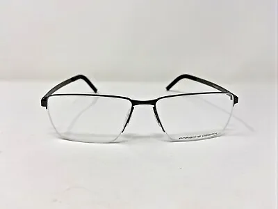 $128 • Buy PORSCHE DESIGN Eyeglasses Frame P’8283 B 58-15-145 Gunmetal Half Rim KV72