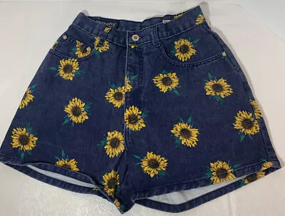 Sunflower Mom Denim Shorts - Size 7- Jean - High Waist Junior Super Cute! • $24.99