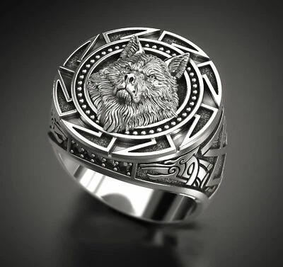 $8.99 • Buy Punk Male Finger Ring Two-color Gold Metal Roman Soldier Vintage Knight Ancient