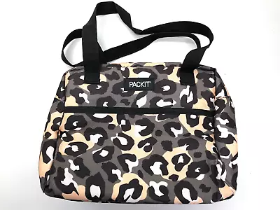 Pack It Freezable Lunch Bag Animal Print Multicolor Womens Zip Handles Foldable • $8.99