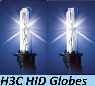 1 Pr HID H3C Globes Bulbs 35W 55W 70W 12v 24v 4300K Or 6000K Or 8000K Or 10000K  • $52.25