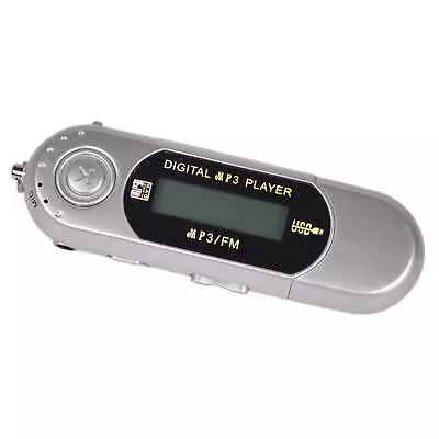 4GB MP3 MP4 Player FM Radio USB 2.0 Sliver • £12.02