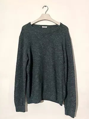 £16.93 • Buy J LINDEBERG LINEN Blend Jumper 2XL Green Chunky Knit 47 