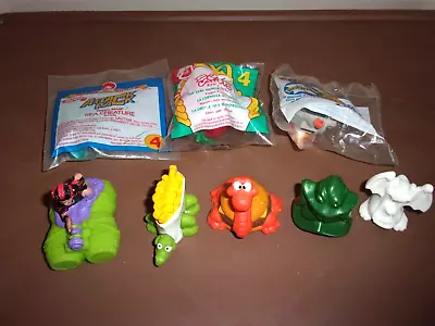 2000 Crazy Bones Dinosaur Transformer Rufio Mcdonalds Happy Meal Toy Lot Of 8 • $24.99