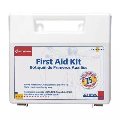 First Aid Only 223-U 25 Person Plastic Case First Aid Kit With Dividers • $33.17