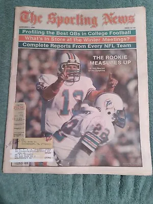The Sporting News December 5 1983 Miami Dolphins Hall Of Fame QB Dan Marino • $5.99