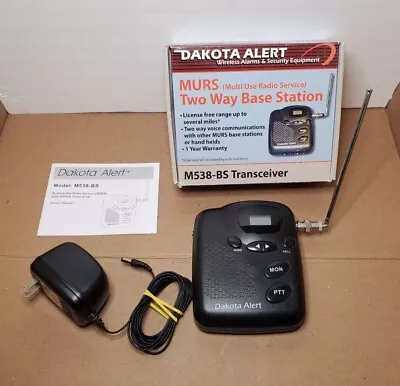 Dakota Alert M538-BS 2-Way Base Station MURS Transceiver Complete In Box! • $79.99