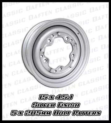 1950-70 VW BUS 15x4.5J SILVER Wheel Volkswagen Kombi Transporter T2 AC601140SP • $145