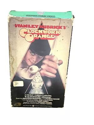 A Clockwork Orange VHS (1971) Kubrick (1986 Release) Stanley Kubrick Vtg • $12.99