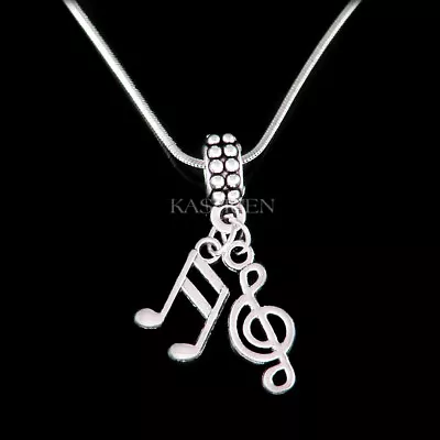 ~Treble Clef Music Note~ Musician Charm Necklace Jewelry Christmas Birthday Gift • $34