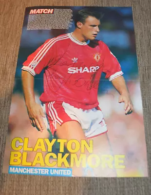 Clayton Blackmore Signed  Magazine Photo Autograph Man Utd Manchester United • £5.99