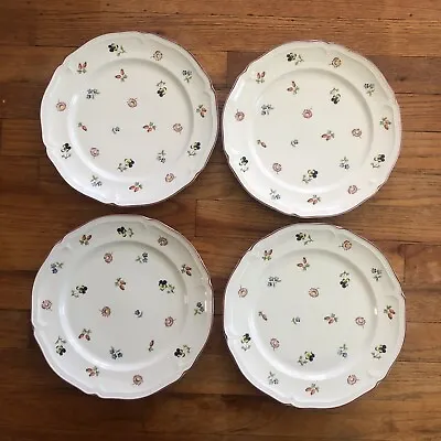 Set Of 4 Villeroy & Boch Petite Fleur Pattern 10  Dinner Plates InvA • $49.99