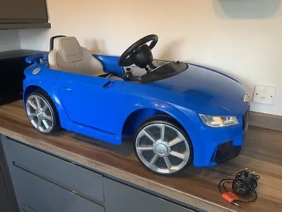 £30 • Buy Audi TT RS Roadster Kids Electric Car Ride On 6v Battery And Charger Works Well