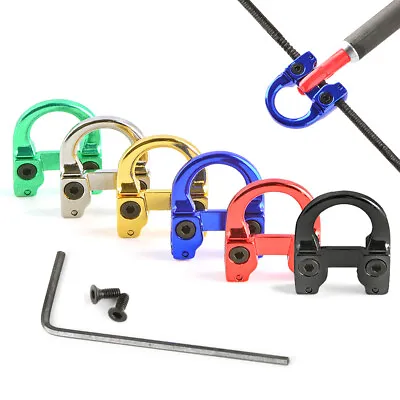 Archery Metal D Loop Release Bow String U Nock Ring Buckle Compound Bow Arrow • $11.54