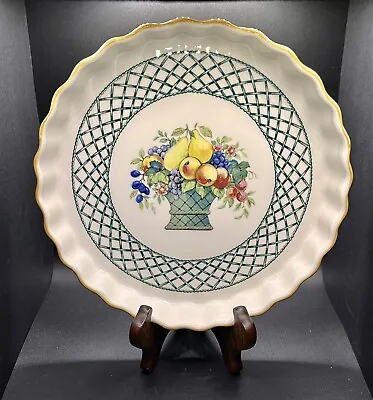 Villeroy & Boch VILBOFOUR Basket Quiche Scalloped Edge Pie Plate • $39.99