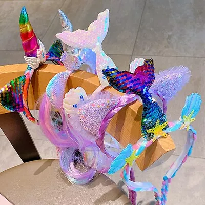 $6.94 • Buy Unicorn Hair Band Unicorn Headband Party Favors For Girls Cat Ears Headband,