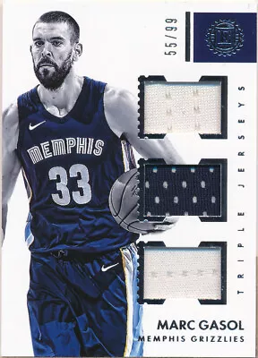 2017-18 Panini Encased Triple Jerseys #4 Marc Gasol /99 • $10