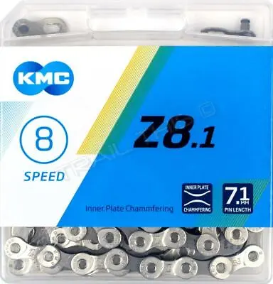 KMC Z8.1 6/7/8 (18/21/24)-Speed Bike Chain 116L Road/MTB Fits Z72 Shimano SRAM  • $8.30