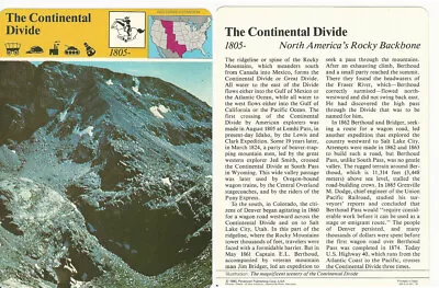 1979 Panarizon Story Of America #67.18 The Continental Divide • $4.77