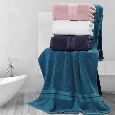 Luxury Large Jumbo Bath Towels 100% Egyptian Cotton Super Soft Bath Sheet 800GSM • £13.85