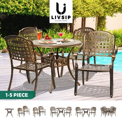 $739.90 • Buy Livsip Outdoor Furniture Dining Chairs Table Bistro Set Patio Chairs 1-5 Piece
