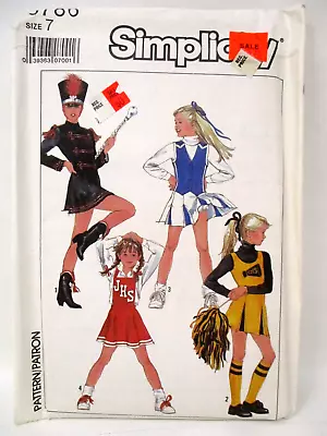 Simplicity Costume Halloween 8786 Cheerleader Majorette Girls 7 Sewing Pattern • $6.29