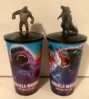 Godzilla X King Kong 2024 Movie Theater Exclusive 44 Oz Cup Topper Set • $19.99