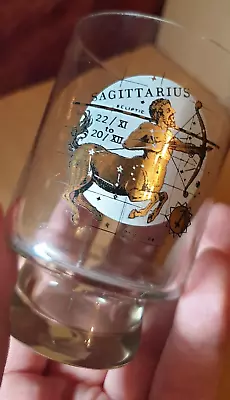 Vintage USSR Juice Whiskey Cognac Glass Glassware Sagittarius Zodiac Gilded • $51.70