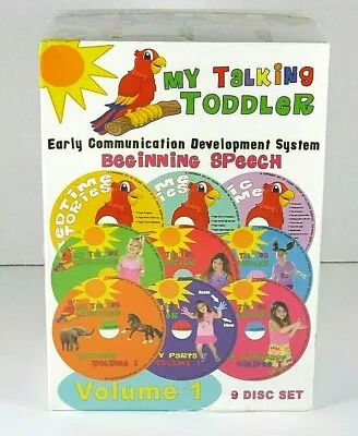 My Talking Toddler Beginning Speech Development System 9 Disc Set Vol 1 (SEALED) • $32.15