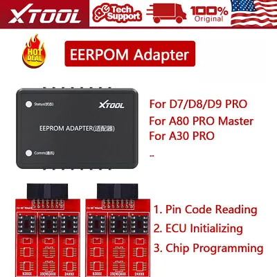 XTOOL EEPROM Adapter Auto IMMO Key Pro/grammer Tool For D7 D8 D9 PRO SCAN TOOL • $36.49