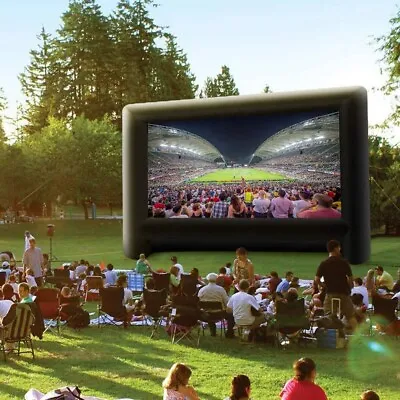 $144.66 • Buy 6M*4M Giant Movie Screen Inflatable Outdoor Projector Cinema Backyard Theater #